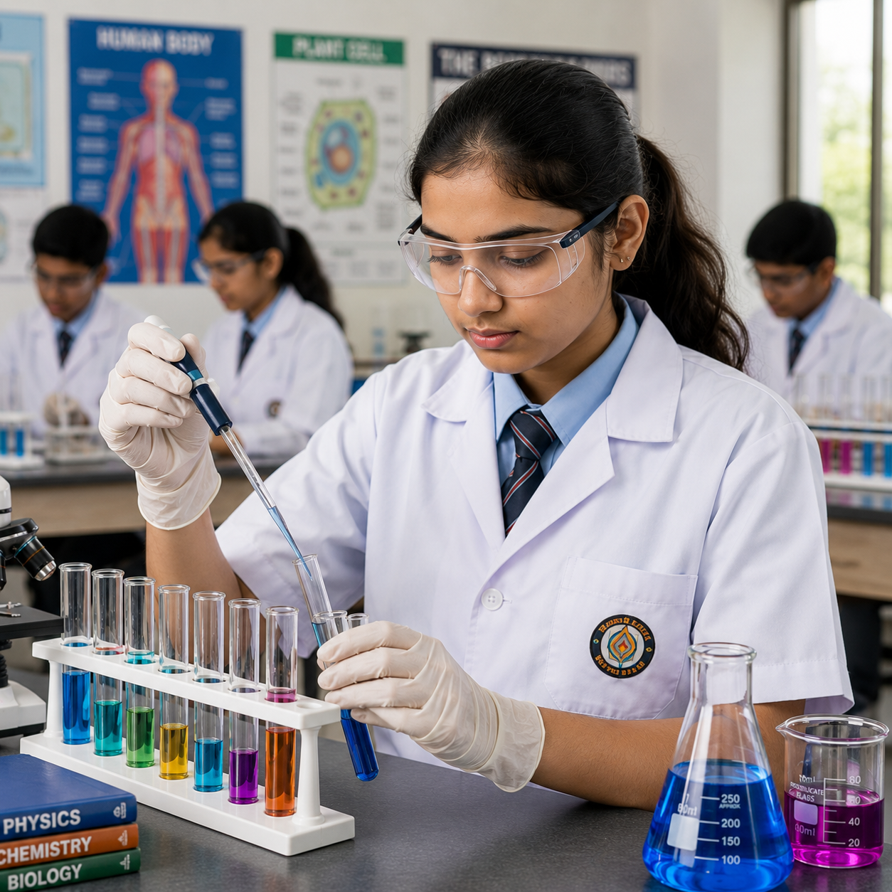 Students in lab